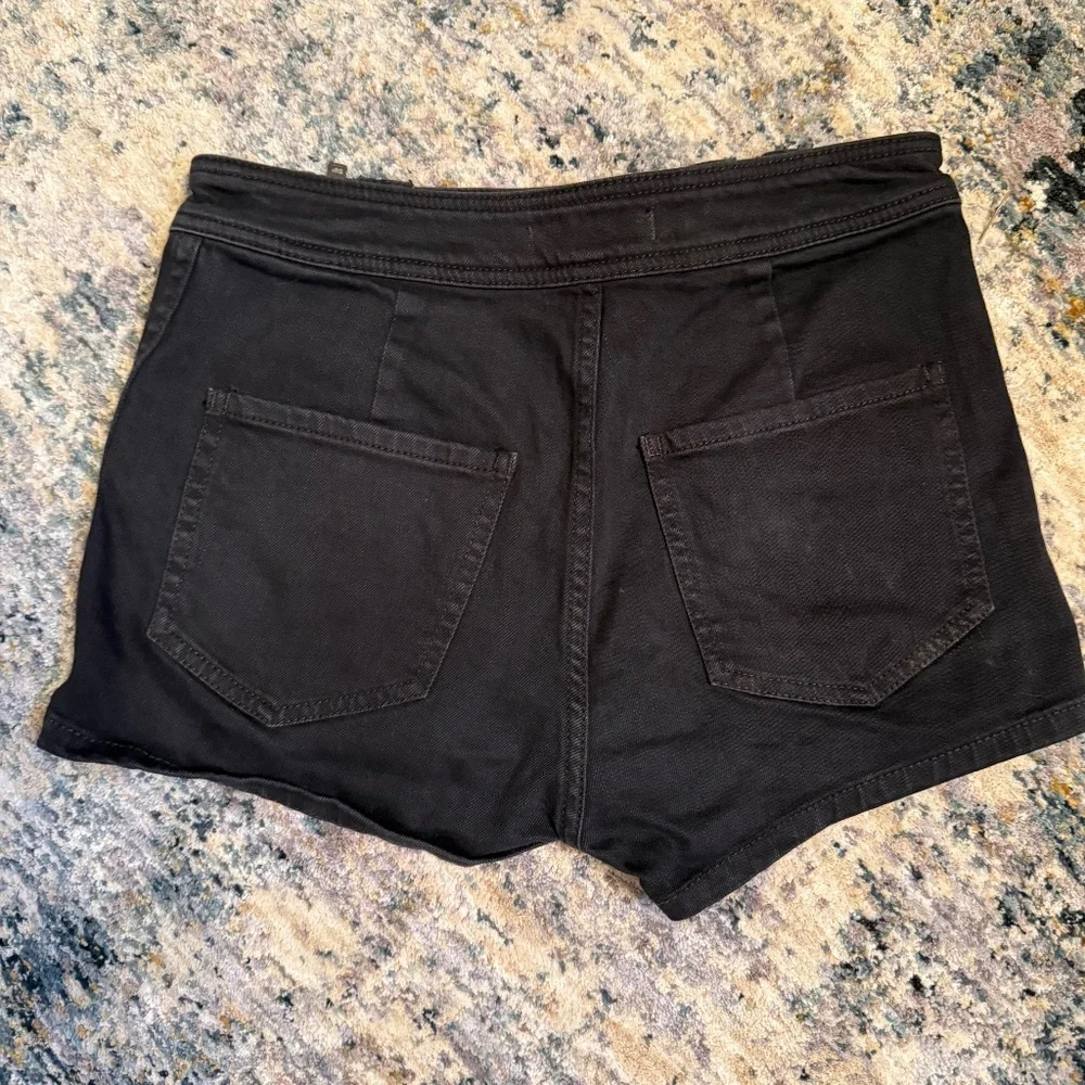 Free People Be Mine Black Denim Short W26